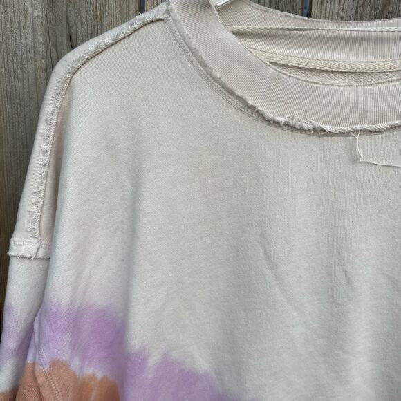 Free People Movement Metti Tie Dye Sweatshirt Oversized Ombre Purple Size Small - Picture 3 of 12